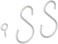 Panacea 86502 Extender S Hook White Pack of 2