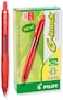 Pilot GKnock BeGreen Refillable  Retractable Gel Ink Pens Fine Point Red Ink 12Pack 31508