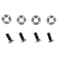 Redcat Racing Flat Cross Screw with Washer 4x10mm Screws 8Piece