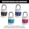 Master Lock Word Combination Lock Set Your Own Word Lock for Gym and School Lockers Colors May Vary 1535DWD