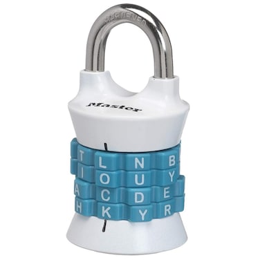 Master Lock Word Combination Lock Set Your Own Word Lock for Gym and School Lockers Colors May Vary 1535DWD