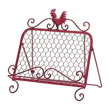 Red Rooster Cookbook Stand 13x9x1325