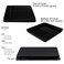 Reston Lloyd G105B Square Gas Stove Burner Covers Set of 4 Black 9 x 075 x 9 Length x Width x Height