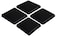 Reston Lloyd G105B Square Gas Stove Burner Covers Set of 4 Black 9 x 075 x 9 Length x Width x Height