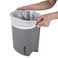 Sterilite 26 Gallon Ultra StepOn Wastebasket w Lid Small Plastic Trash Can for the Bathroom Bedroom or Dorm Pedal and Liner White 2Pack