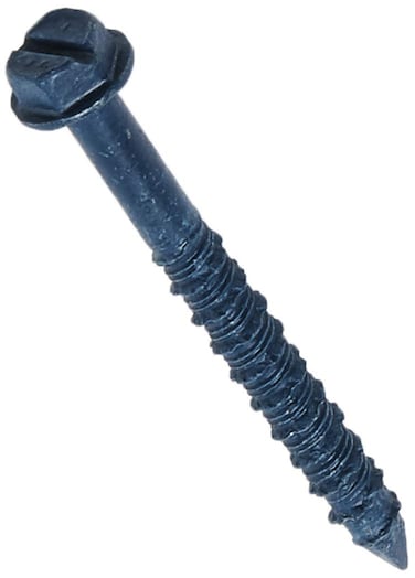 ITW Brands 24325 14 x 225 Steel Hex Washer Head Concrete Anchors Silver