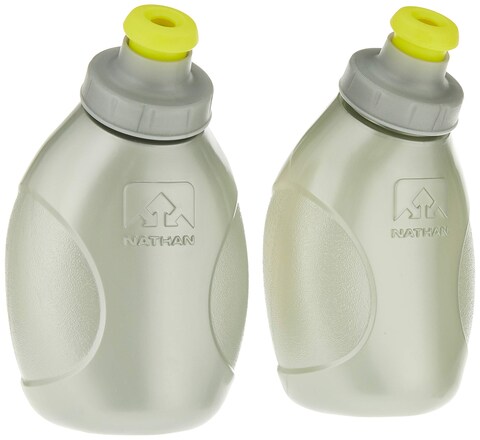 Nathan Replacement Flasks with 10Ounce PushPull Caps Silver