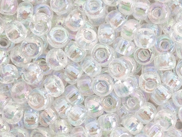 Miyuki Round Seed Bead Size 80 22g Crystal AB