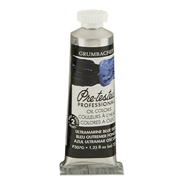 Grumbacher PreTested Oil Paint 37ml125 Ounce Ultramarine Blue Deep P307G