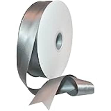 Morex Ribbon 0883800012 Double Face Satin Ribbon 15 X 100 YD Silver Ribbon for Gift Wrapping Birthday Gift Cards Satin Dress for Women Silk Ribbons for Crafts Wedding Gifts for Couple