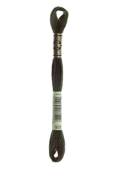 DMC 117935 6 Strand Embroidery Cotton Floss Dark Avocado Green 87Yard