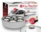 EXCELSTEEL Non Stick Easy Use Rust Resistant Home Kitchen Breakfast Brunch Induction Cooktop Egg Poacher 6 Cup Stainless Steel Round