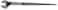 URREA Spud Wrench  34 OpenEnd Structual Alignment Wrench with Offset Handle  Black Oxide Coating  C904A