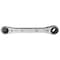 Klein Tools 68310 Ratcheting Refrigeration Wrench Made in USA Reversible Wrench with 316 and 516Inch Square and 14 and 38Inch Square Sizes