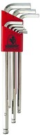 Bondhus 17099 Set of 9 Balldriver Lwrenches with BriteGuard Finish Extra Long Length sizes 1510mm