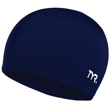 TYR Adult Lycra Fiber Swim Cap Navy 10 x 3 x 1