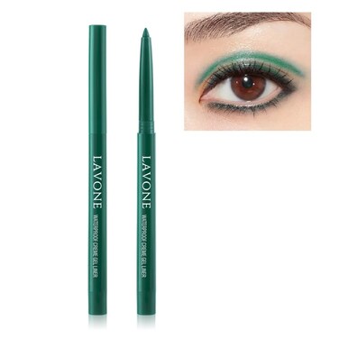 Eyeliner Pencil  Waterproof EyeLiner Pen  SmudgeProof  Quick Drying  SweatProof Formula for LongLasting Liquid Eye liner Makeup  Green