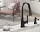 Moen S3946BL Transitional Deck Mounted Kitchen Soap Dispenser with Above the Sink Refillable Bottle Matte Black