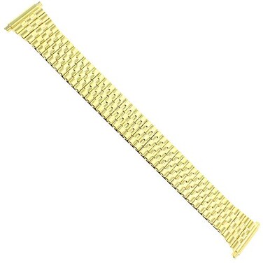 Speidel Watchband TwistOFlex Expansion Stretch Gold Tone fits 18mm to 23mm