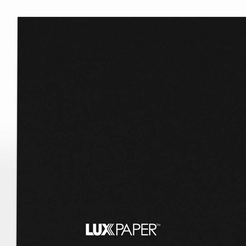 LUXPaper 85 x 11 Cardstock  Letter Size  Midnight Black  100lb Cover 183lb Text  50 Qty