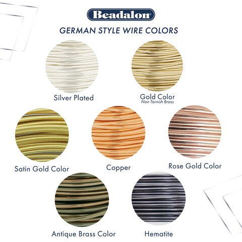 Beadalon German Style Wire for Jewelry Making Round Silver Plated 18 Gauge 49 ft
