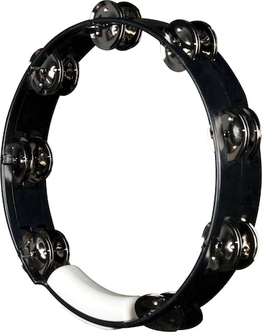 RhythmTech TC4010 10Inch True Colors Tambourine Black