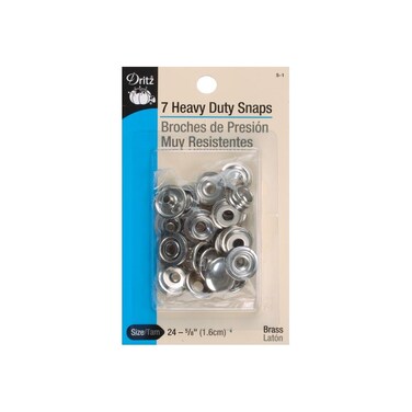 Dritz 52 Heavy Duty Snaps White Size 24 58Inch 7Sets