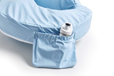 My Brest Friend Professional Nursing Pillow  Ergonomic Breastfeeding Pillows  Ideal for Lactation Consultants NICUs  More  Breastfeeding Essentials  Handy Side Pocket  Easily Wipes Clean Blue