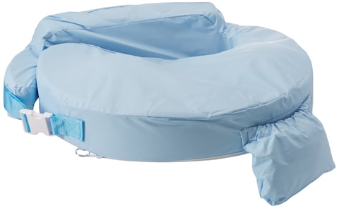 My Brest Friend Professional Nursing Pillow  Ergonomic Breastfeeding Pillows  Ideal for Lactation Consultants NICUs  More  Breastfeeding Essentials  Handy Side Pocket  Easily Wipes Clean Blue