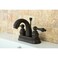 Kingston Brass KB5615AL Restoration 4Inch Centerset Lavatory Faucet Oil Rubbed Bronze