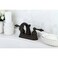 Kingston Brass KB5615AL Restoration 4Inch Centerset Lavatory Faucet Oil Rubbed Bronze