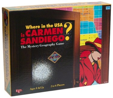 Where in The USA is Carmen Sandiego Board Game