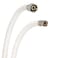 Eastman 12 Inch Flexible Faucet Connector 12 Inch FIP Outlet x 38 Inch Compression Inlet Connection Reinforced PVC Supply Line with NickelPlated Brass Nuts 48130