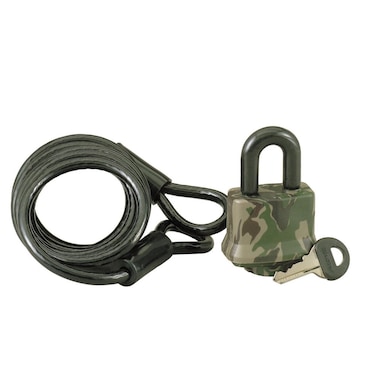 Master Lock 1317DSPT Cable Lock with Padlock 6Foot