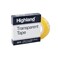 Highland Transparent and Invisible Tapes MMM5910121296 050 in x 36 yd