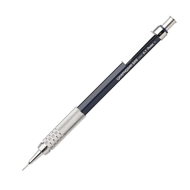 Pentel GraphGear 500 Mechanical Drafting Pencil 07mm Medium Line Blue Barrel PG527C