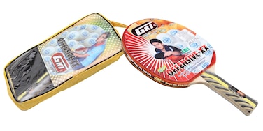 GKI Offensive Xx New Computerised Printed Cover Wooden Table Tennis Racquet One Size