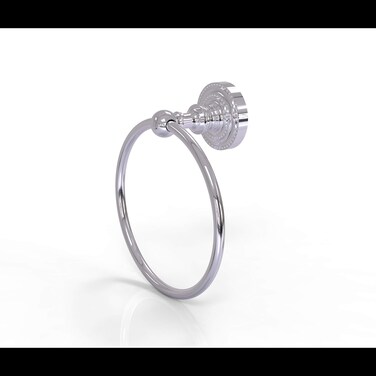 Allied Brass DT16 Dottingham Collection Towel Ring Polished Chrome