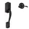 Schlage FE285 CAM 716 ACC LH Camelot Front Entry Handleset with LeftHanded Accent Lever Lower Half Grip Aged Bronze