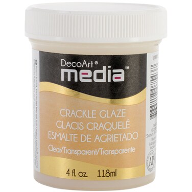 Deco Art Media Crackle Glaze 4Ounce Clear