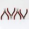 The Beadsmith Ergonomic Pliers Set  Extra Fine Tips  5 Inches 4Pieces Round Nose Chain Nose Flat Nose  SemiFlush Side Cutter  Leatherette Carrying Case Included  Tools for Jewelry Making