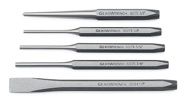 GEARWRENCH 5 Pc Punch and Chisel Set  82304Chrome