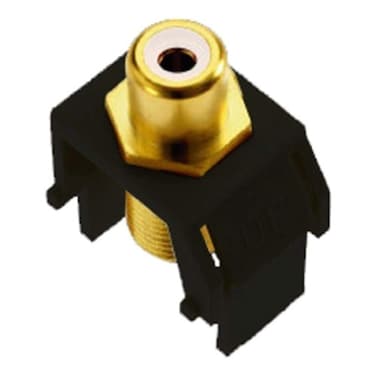 OnQ Black WP3461BK RCA to FConnector 1 Count Pack of 1
