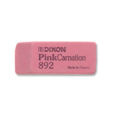 Dixon Pink Carnation Wedge Erasers Small Pink 2 x 75 36Pack 38920