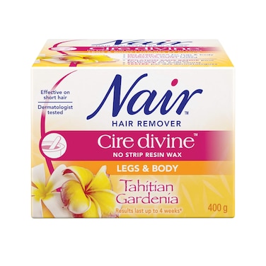 Nair Cire Divine Microwaveable Body Hair Removal Wax Kit Tahitian Gardenia 400g14oz