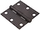 Hardware Essentials 852825 Residential Square Corner Door Hinges with Removable Pin Oil R 3 Inch 1 Count Pack of 1
