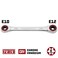 Powerbuilt 641760 Ratcheting Double BoxEnd EStar Wrench  E10E12