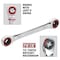 Powerbuilt 641760 Ratcheting Double BoxEnd EStar Wrench  E10E12