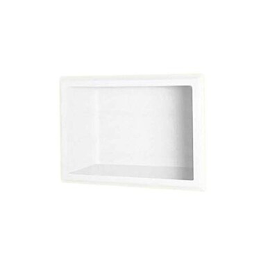 Swanstone AS01075010 Solid Surface Single Shower Shelf 4125 L x 75 H x 1075 H White