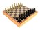 StonKraft  10 X 10 Chess Board with Wooden Base  Stone Inlaid  Stone Pieces Game Set